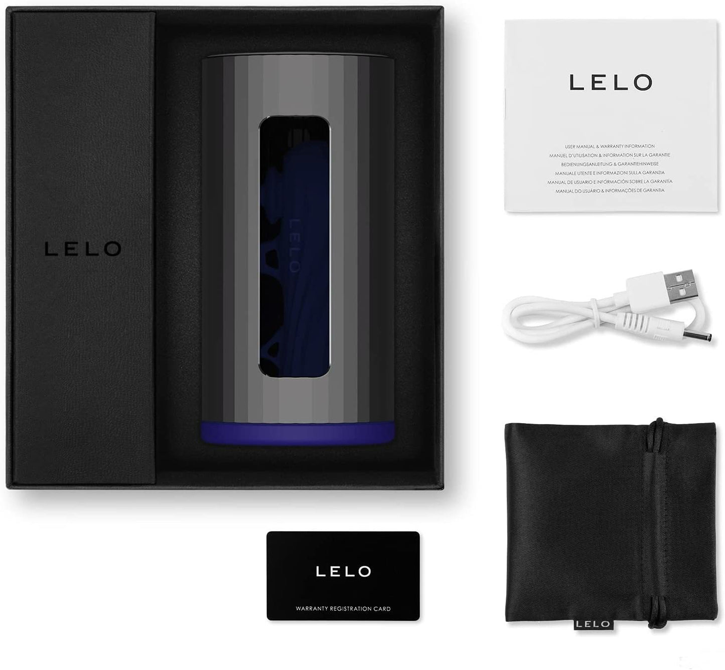 Lelo F1s V2聲波透視智能飛機杯 - 藍 / 紅