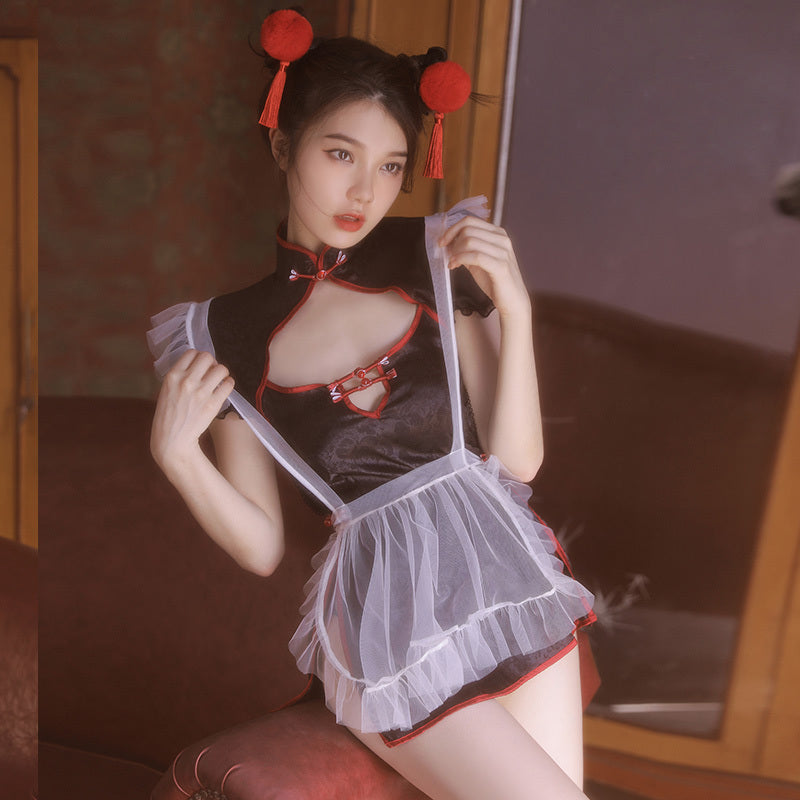 夢中的春麗Cosplay套裝 - 黑 / 粉 ( #115001 )