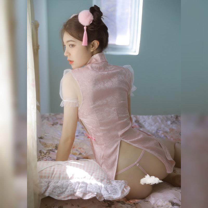 夢中的春麗Cosplay套裝 - 黑 / 粉 ( #115001 )