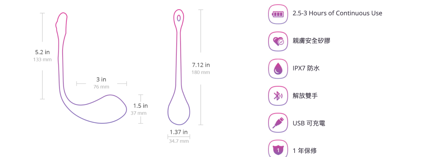 Lush 2智能APP操控無線震蛋