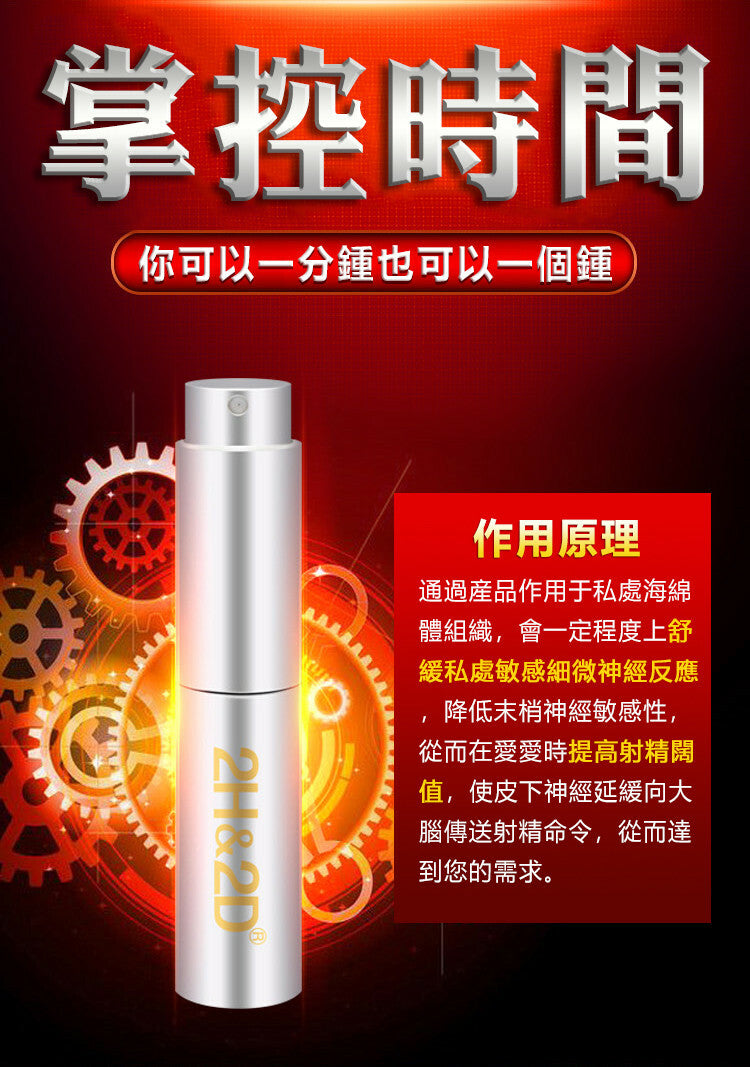 2H2D倍力延時噴霧 - 白金版10ml