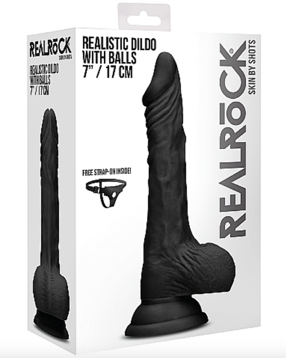 Real Rock 17cm逼真假陽具(肉色/黑色)