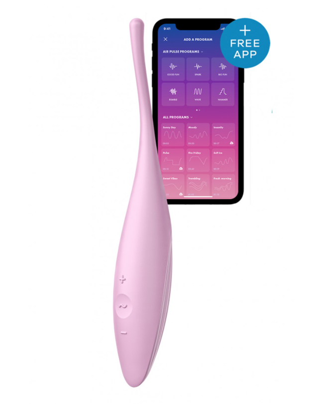 Satisfyer 陰蒂精準刺激旋轉震動棒 - 粉色/紫色