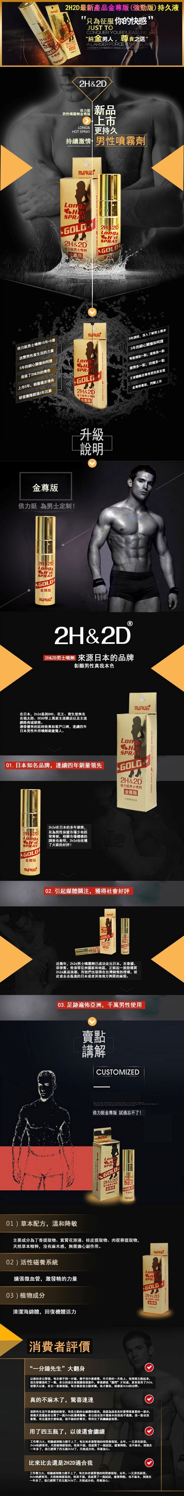 2H2D倍力延時噴霧 - 金尊版10ml