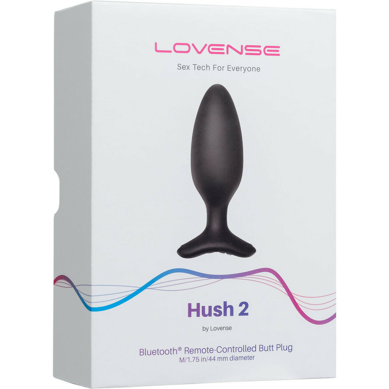 Lovense Hush 2 光滑座底式震動後庭塞 - 2.25" / 1.75"