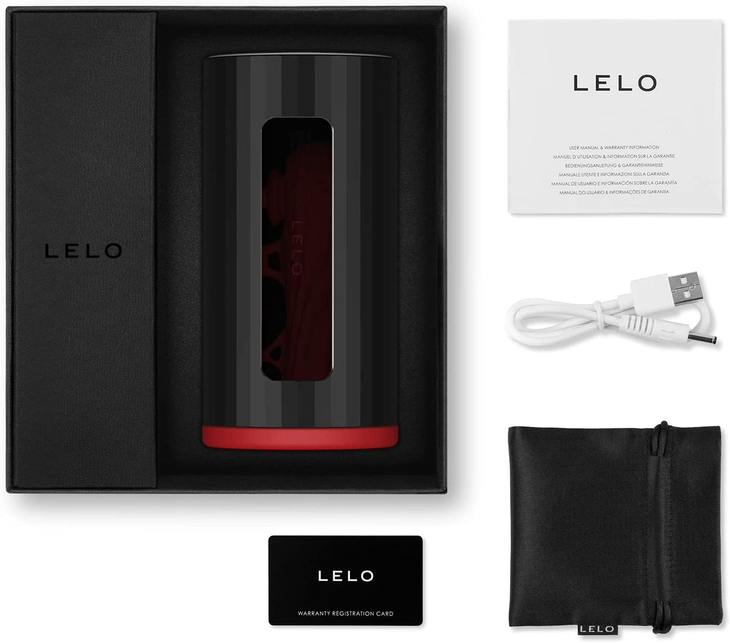 Lelo F1s V2聲波透視智能飛機杯 - 藍 / 紅