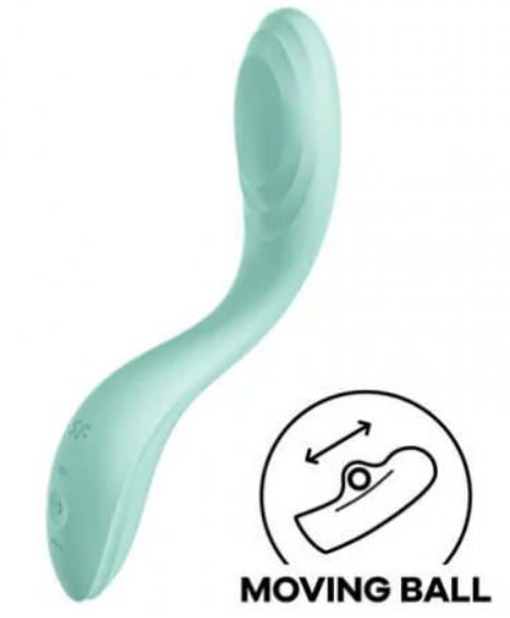 Satisfyer 滾動樂快感震動棒 - 粉綠色 / 白色