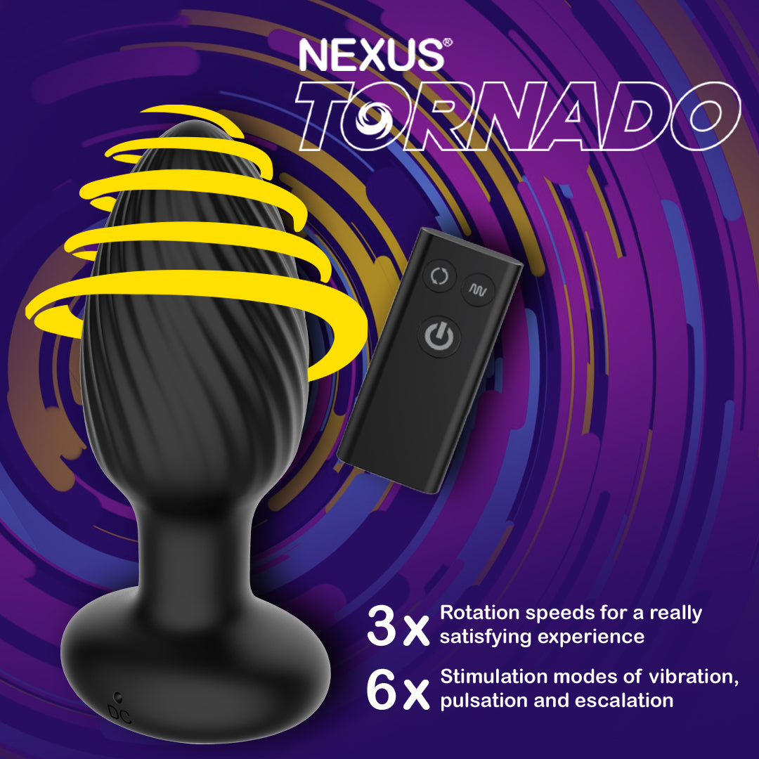 Nexus Tornado 螺紋快感旋轉震動肛塞