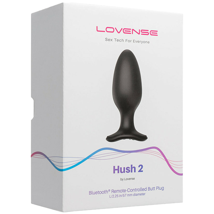 Lovense Hush 2 光滑座底式震動後庭塞 - 2.25" / 1.75"