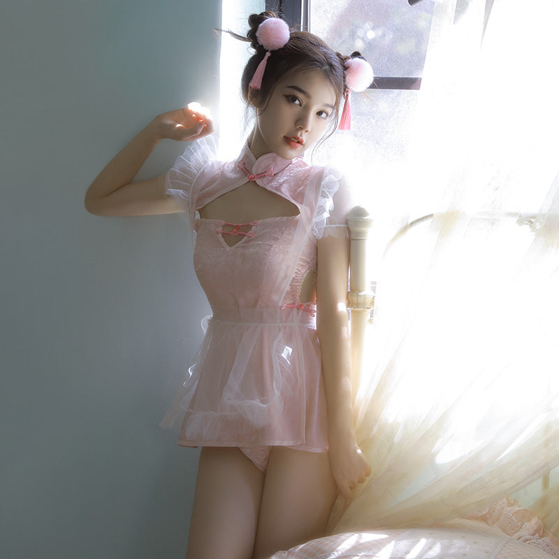 夢中的春麗Cosplay套裝 - 黑 / 粉 ( #115001 )