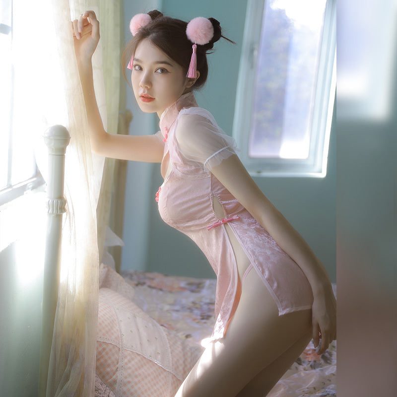 夢中的春麗Cosplay套裝 - 黑 / 粉 ( #115001 )