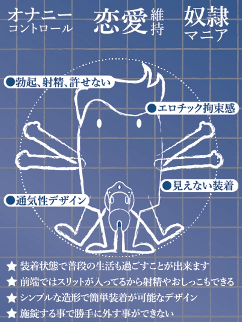 Premium-A 手淫管理貞操鎖